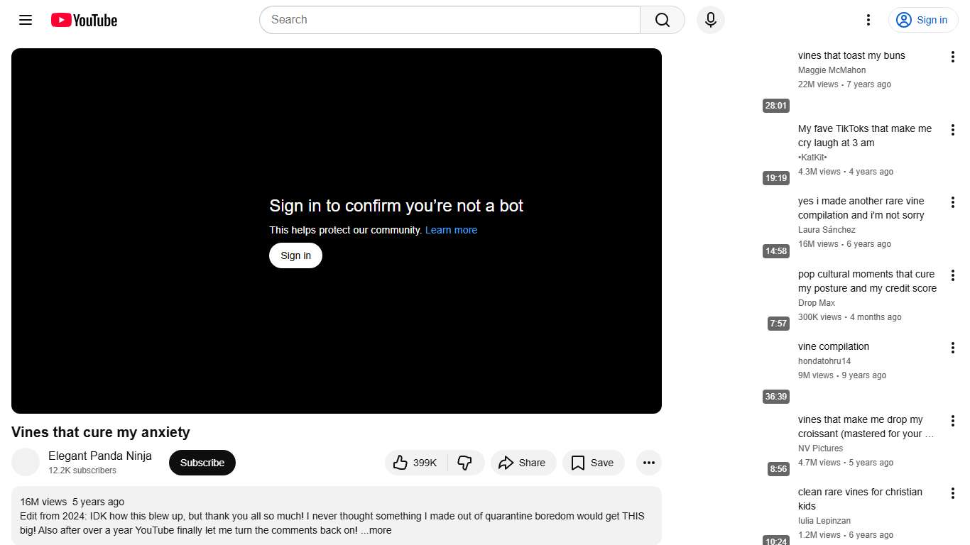 Vines that cure my anxiety - YouTube