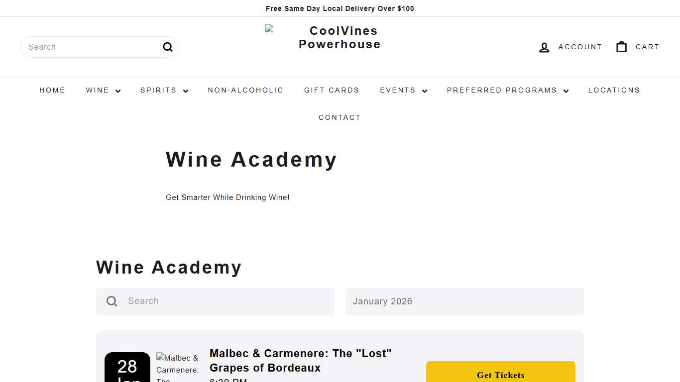 Wine Academy – CoolVines Powerhouse